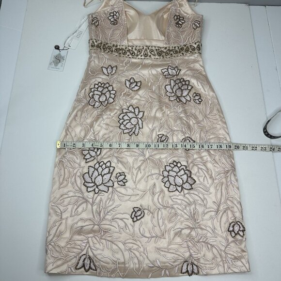 Sue Wong Nocturne Women's NWT Pink Beaded Embroidered‎ Floral Formal Dress 6/C36 - Picture 14 of 17